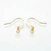 Brass French Earring Hooks KK-Q366-G-NF-2
