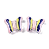 Transparent Acrylic Enamel Beads TACR-G040-05B-2