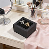 Plastic Overturn Cufflink Storage Boxes CON-WH0095-227-6