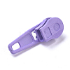Spray Painted Alloy Replacement Zipper Sliders PALLOY-WH0067-97L-2