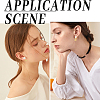 24Pcs 4 Styles 304 Stainless Steel Clip-on Earring Findings with Imitation Pearl Plastic Beaded STAS-SC0010-46A-6