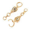 Brass Micro Pave Cubic Zirconia Hoop Earrings for Women EJEW-G402-01G-2