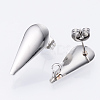 Non-Tarnish 304 Stainless Steel Stud Earring Findings X-STAS-Q231-04A-1
