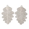 Long-Lasting Plated Brass Filigree Pendants KK-K336-09P-1