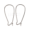 Brass Hoop Earrings Findings Kidney Ear Wires EC221-B-1