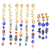 Evil Eye Style Tassel Hair Ring Jewelry Dreadlocks Accessories for Woman PALLOY-PH01531-1