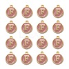 Golden Plated Alloy Enamel Charms ENAM-S118-07F-2
