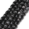 Handmade Millefiori Glass Oval Beads Strands LK-Z001-02A-05-1