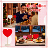 Pine Wood Heart Figurine WOCR-WH0004-028-5