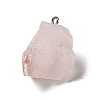 Raw Rough Natural Ferruginous Quartz Pendants G-A028-01F-3