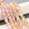 Natural Selenite Dyed Beads Strands G-P493-02I-2
