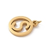 304 Stainless Steel Charms
with Jump Ring STAS-R001-02G-S-2