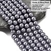 Eco-Friendly Dyed Glass Pearl Round Beads Strands HY-A002-10mm-RB028-4