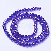 Electroplate Glass Beads Strands EGLA-A034-T3mm-B15-2