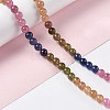 Natural White Jade Imitation Tourmaline Beads Strands G-I334-01A-4