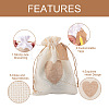 Cheriswelry 20pcs 2 Styles Jute Blank DIY Craft Drawstring Bag ABAG-CW0001-03-4