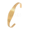 Saint Benedict Religion 304 Stainless Steel Cuff Bangles for Women BJEW-S181-01G-2
