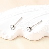 Cubic Zirconia Ear Studs STAS-E051-3A-5