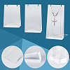 3Pcs 3 Sizes Transparent Acrylic Necklace Display Stands NDIS-WH0009-18-3