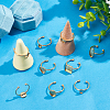 9Pcs 9 Styles 304 Stainless Steel Open Cuff Ring Findings STAS-AR0002-20-5