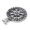 304 Stainless Steel Pendants LS-STAS-C065-01AS-3