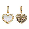 Brass Micro Pave Cubic Zirconia Pendants X-KK-N233-256-3