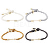 4Pcs 4 Colors Braided Nylon Cord Bracelet Making MAK-TA0001-26B-3