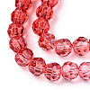 Transparent Glass Beads Strands X-GLAA-E036-07N-4