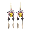 Iron Dangle Stud Earring EJEW-MZ00189-04-1