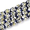 Handmade Porcelain Ceramic Beads Strands PORC-T135-07C-1