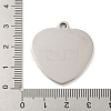 Non-Tarnish 201 Stainless Steel Pendants STAS-L079-25P-05-3