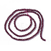 Natural Garnet Beads Strands X-G-F596-03-4mm-2