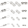 AHADERMAKER 16Pcs 4 Style 304 Stainless Steel Double 2-Post Cable Clamp FIND-GA0002-28-1