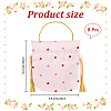 Heart Printed Cloth Drawstring Storage Bags ABAG-WH20010-20C-02-2