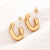 201 Stainless Steel Half Hoop Earrings LS-EJEW-C501-16G-A-3