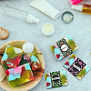   90Pc 9 Colors Floral Pattern Handmade Soap Paper Tag DIY-PH0005-81-4