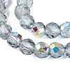 Transparent Glass Beads Strands EGLA-N028-01A-A01-4
