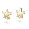 Alloy Stud Earring Findings PALLOY-T064-62LG-RS-1