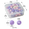 70Pcs Rubberized Style Acrylic Beads MACR-FS0001-71C-4