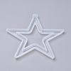 Christmas Hollow Star DIY Pendant Silicone Molds X-DIY-I034-07-2