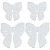 4Pcs 2 Styles Polyester Embroidery Iron on Clothing Patches PATC-GF0001-51A-1