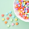Opaque Acrylic Beads MACR-YW0001-18G-4