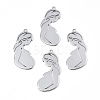 Non-Tarnish 201 Stainless Steel Pendants STAS-N098-069P-2