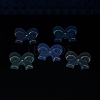 UV Plating Luminous Transparent Acrylic Beads OACR-P010-07-5