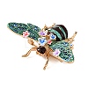 Bee with Flower Enamel Pins RB-CBAC813-01G-02-2