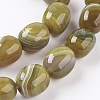 Natural & Dyed Striped Agate/Banded Agate Beads Strands G-A175D-B07-3