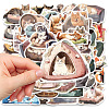 50Pcs Waterproof PVC Dog Cat Stickers Set PW-WG21349-01-3