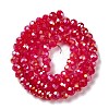 Baking Electroplate Glass Beads Strands DGLA-A039-J10mm-B21-2