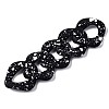 Spray Painted CCB Plastic Linking Rings LS-CCB-Q091-019B-4