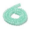 Baking Paint Imitation Jade Glass Bead Strands LS-DGLA-A034-J6MM-A22-4